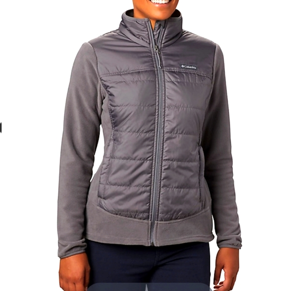 Columbia Jackets & Blazers - Columbia Basin Butte Omni-Heat Gray Fleece Jacket